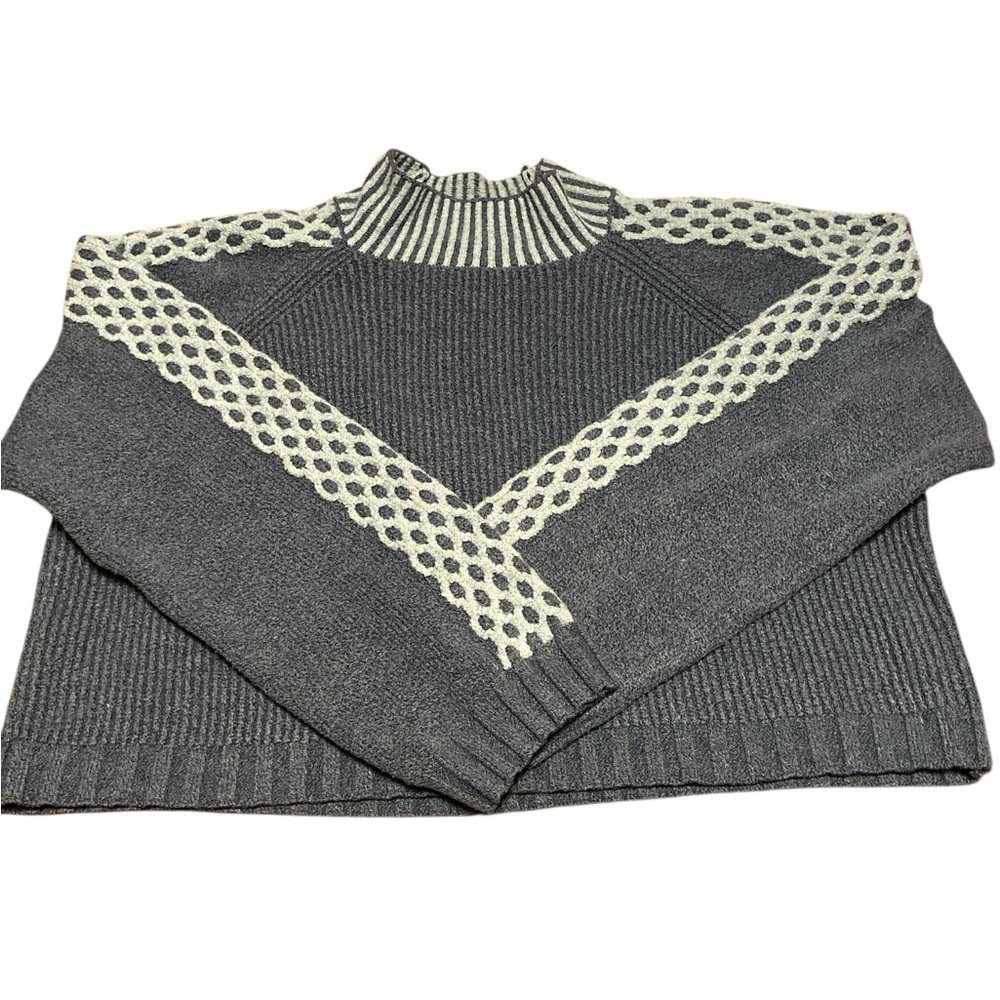 Wild Fable blue and Light Blue Cowl Neck Sweater